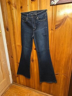 American Eagle Outfitters Dark Indigo Flare Jeans